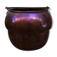 Old copper cauldron