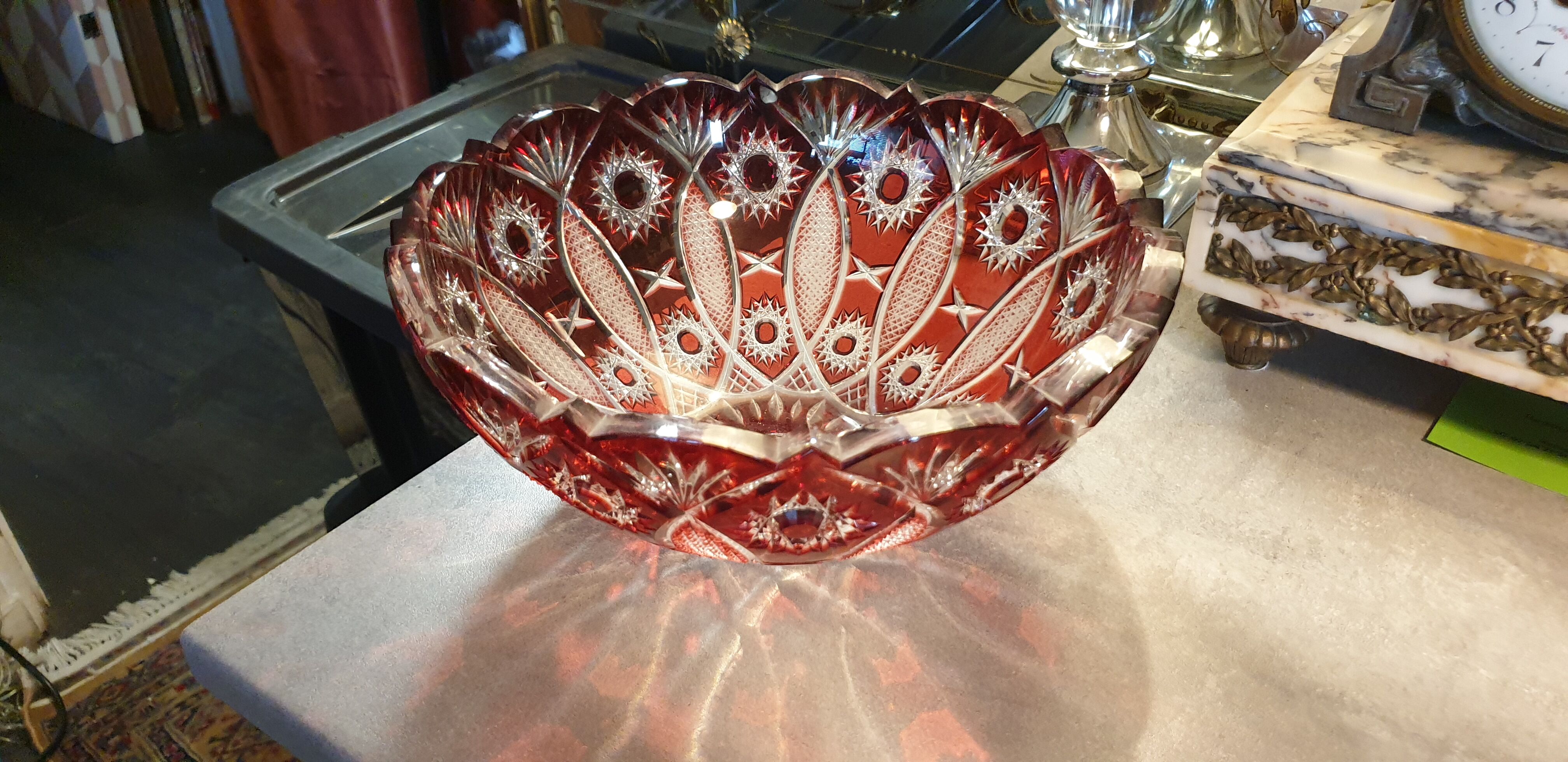 Colorful crystal bowl