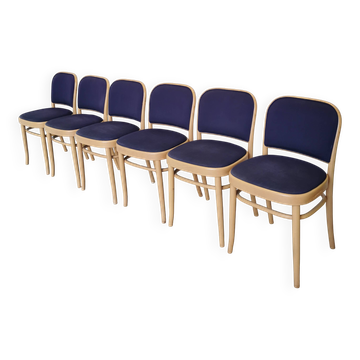 Vintage Bentwood Dining Chairs - Set of 6 - Joseph Hoffmann Thonet Design