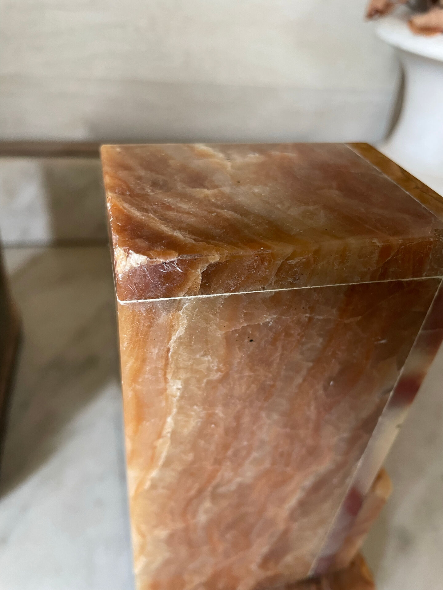 Pair of Art Deco marble and onyx bookends