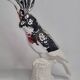 Cockatoo sculpture in biscuit porcelain, Pols Potten, 33 cm