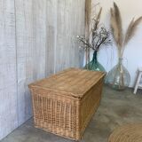 Vintage wicker trunk