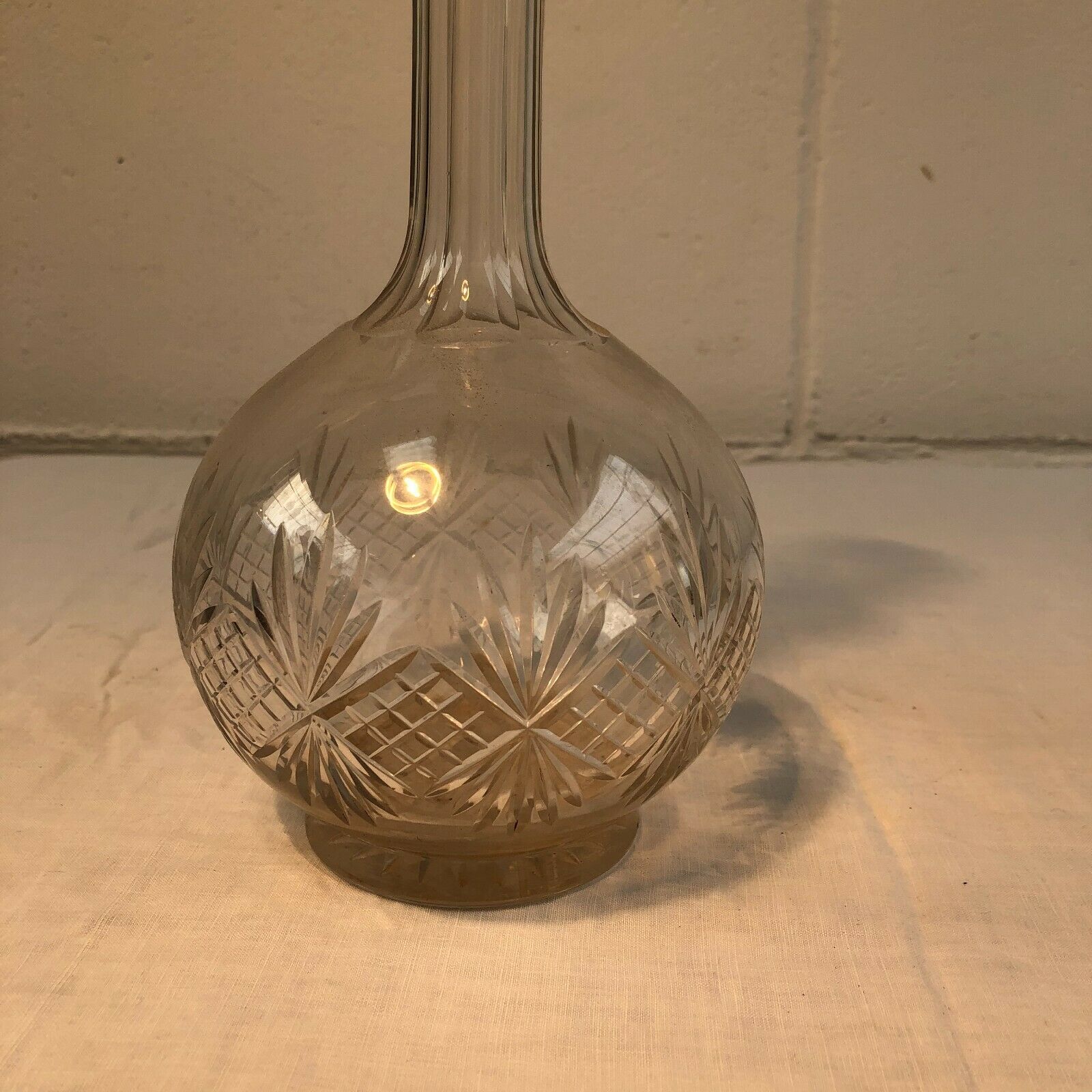 Crystal bottle in the style of Saint Louis 19th century