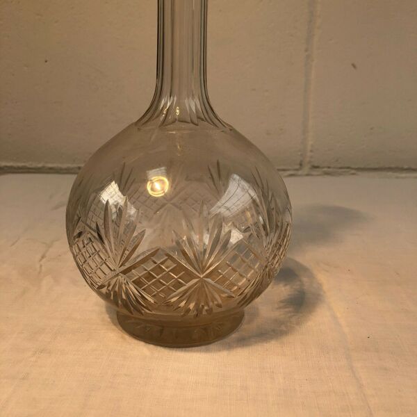 Flacon cristal dans le style de Saint Louis 19ème siècle