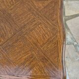 2 nesting tables in solid wood in Louis XV style