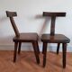 Pair of brutalist chairs by Olavi Hanninen, 1950s