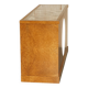 Soane Britain buffet for Bentley in Amboyna burl wood and polished metal.