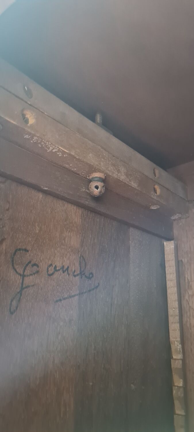 Art deco wardrobe in light oak