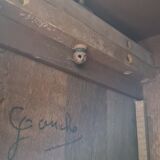 Art deco wardrobe in light oak