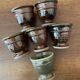 Pyrite stoneware coffee cups La Borne