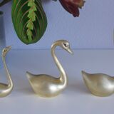Swans or ducks brass