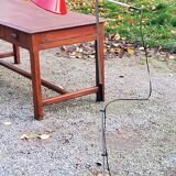 Designer reading lamp from the 70s in chrome and red lacquered sheet metal