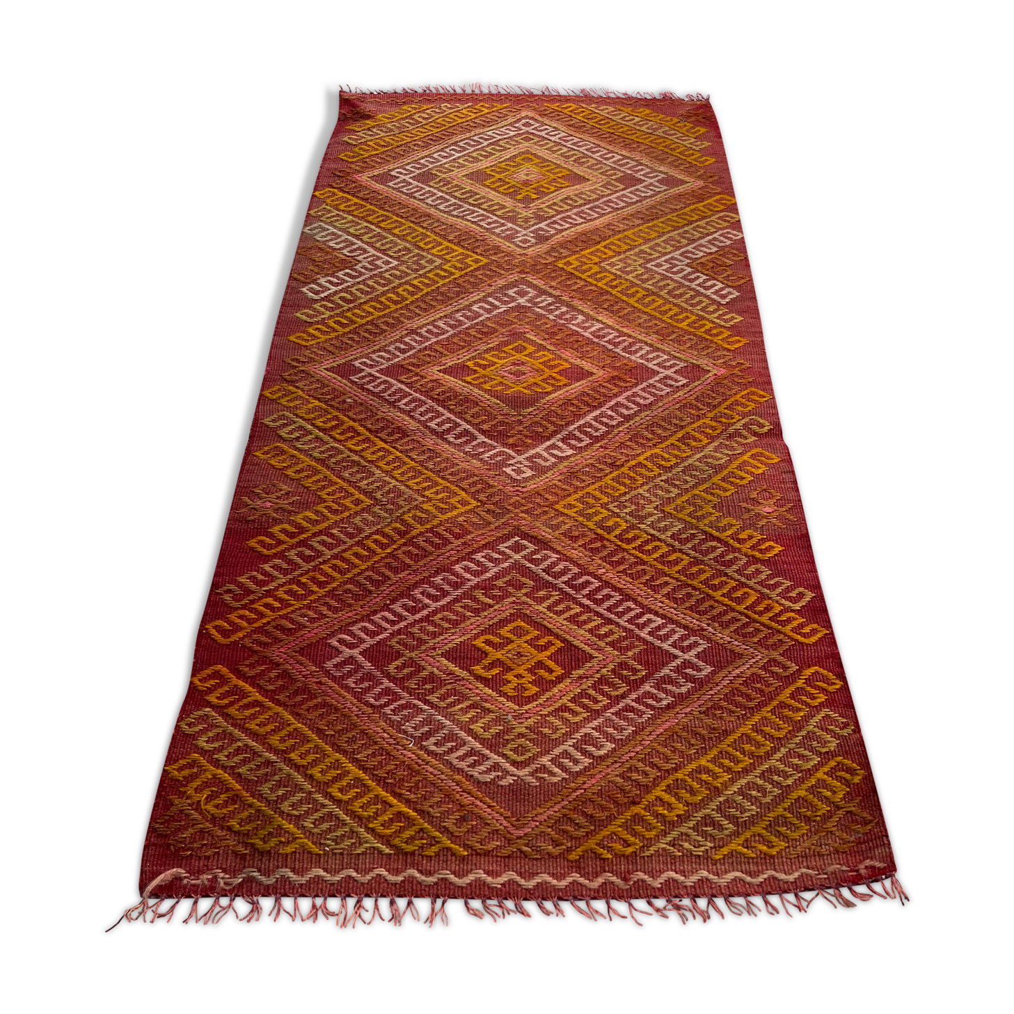 Vintage turkish kilim rug ,  96 x 47 cm