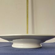 2 plats à gâteaux sur pied. Modèle Adèle de Digoin Sarreguemines.  Ann