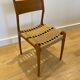 6 chaises vintage bois et corde