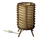 Bamboo cylindrical table lamp by Louis Sognot, France 1950s