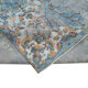 Handmade Hi-Low Pile Oriental 1980s 167 cm x 285 cm Blue Rug