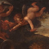 17th century painting, the baptism of Clorinda