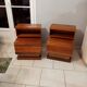 Pair bedside Scandinavian vintage teak year 70 SIMAT DUBINSKI