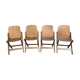 Set de 4 chaises pliantes US army années 40