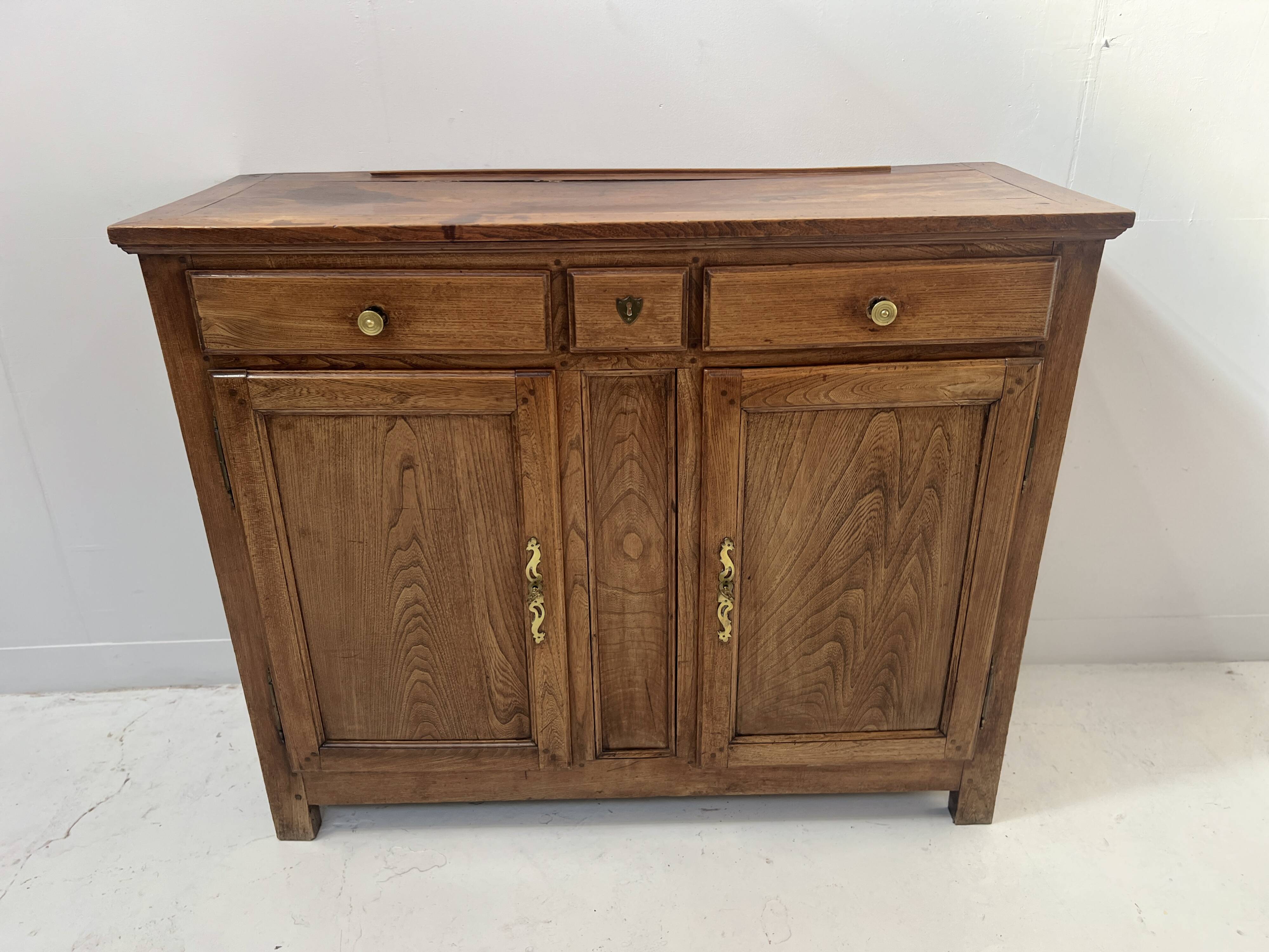 19th-century solid ash Parisian buffet