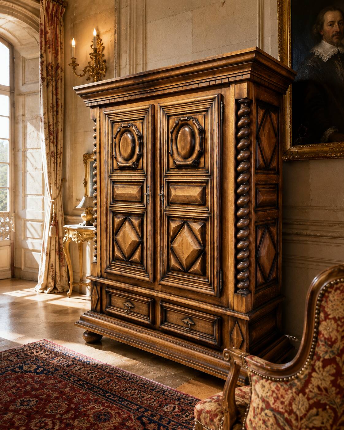 armoire louis XIII
