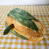 Corn cob slip gravy boat
