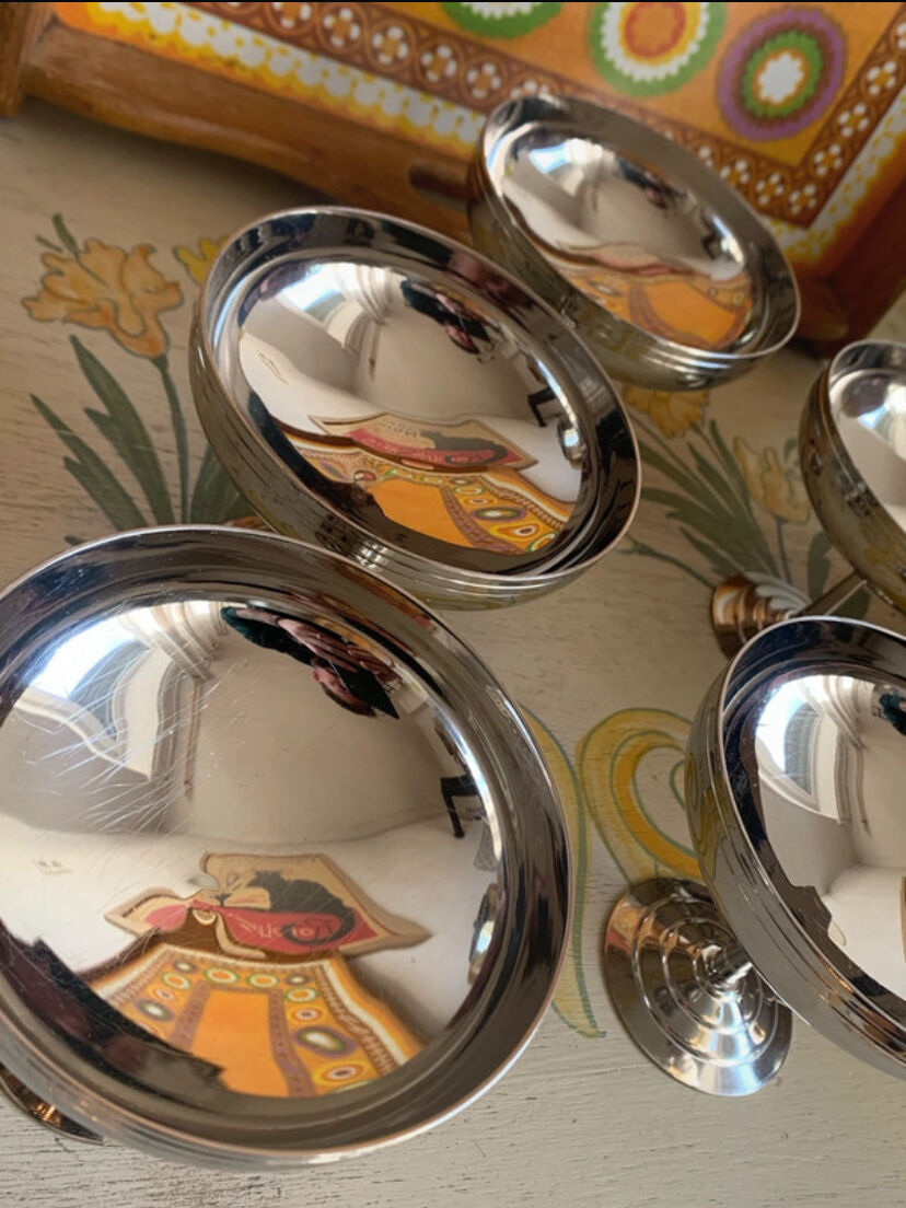 Set of 6 "Sully" Cups by Létang & Rémy French – 1