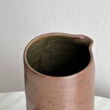 Large speckled stoneware pitcher