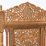 Indian four-leaf wooden screen