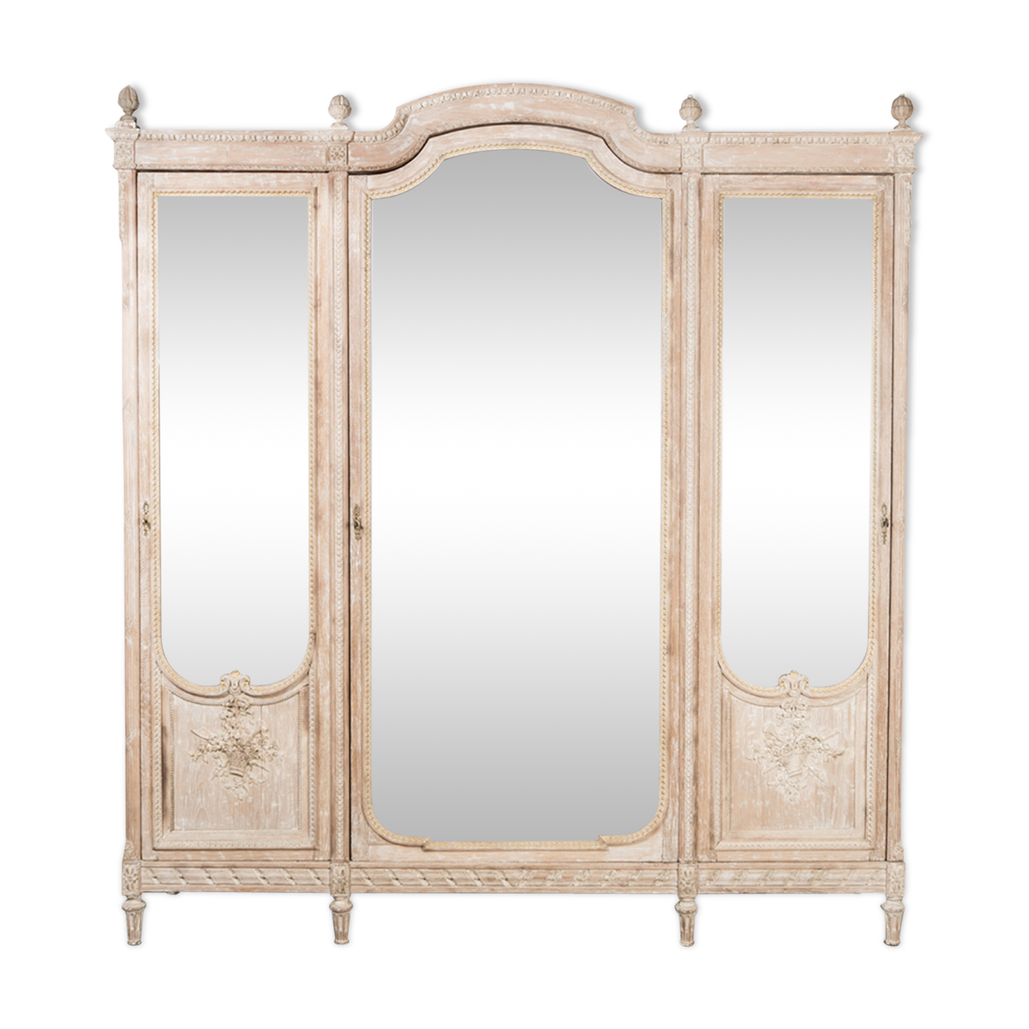 Louis XVI style mirror armoire
