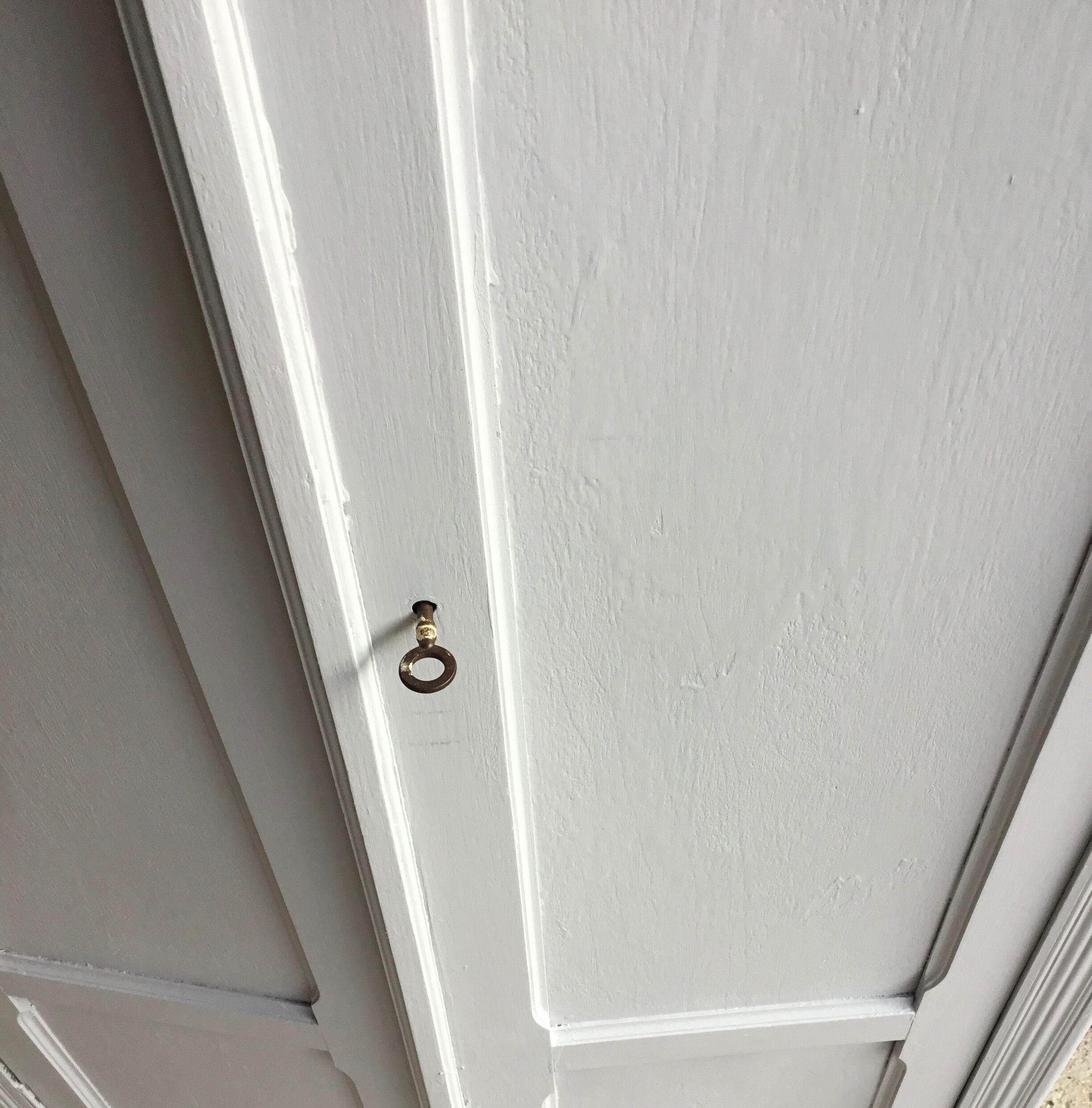 Paris wardrobe 2 doors pearl grey - vintage - 1950