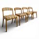 Série de 4 chaises gondole Baumann