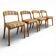 Série de 4 chaises gondole Baumann