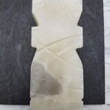 Onyx book clambands depicting an Aztec statue
