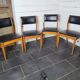 4 chaises scandinave des années 60