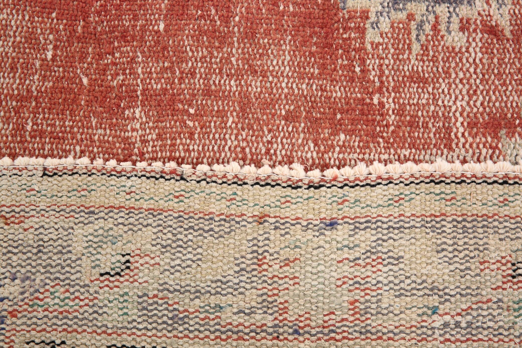 Tapis Vintage Corail Médaillon Patiné Chic, 143x235 Cm