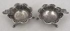 2 solid silver ashtrays, Brazil, 2 pieces of 1000 Reis 1859 + 1860.