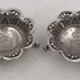 2 solid silver ashtrays, Brazil, 2 pieces of 1000 Reis 1859 + 1860.