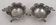 2 solid silver ashtrays, Brazil, 2 pieces of 1000 Reis 1859 + 1860.