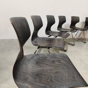 Chaises empilables vintage Pagwood Flötotto 1960