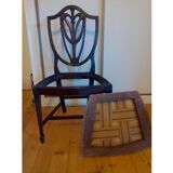 Set of 4 chairs English, mahogany, style Georges Hepplewhite