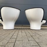 Joe Colombo Elda design armchair, Longhi edition