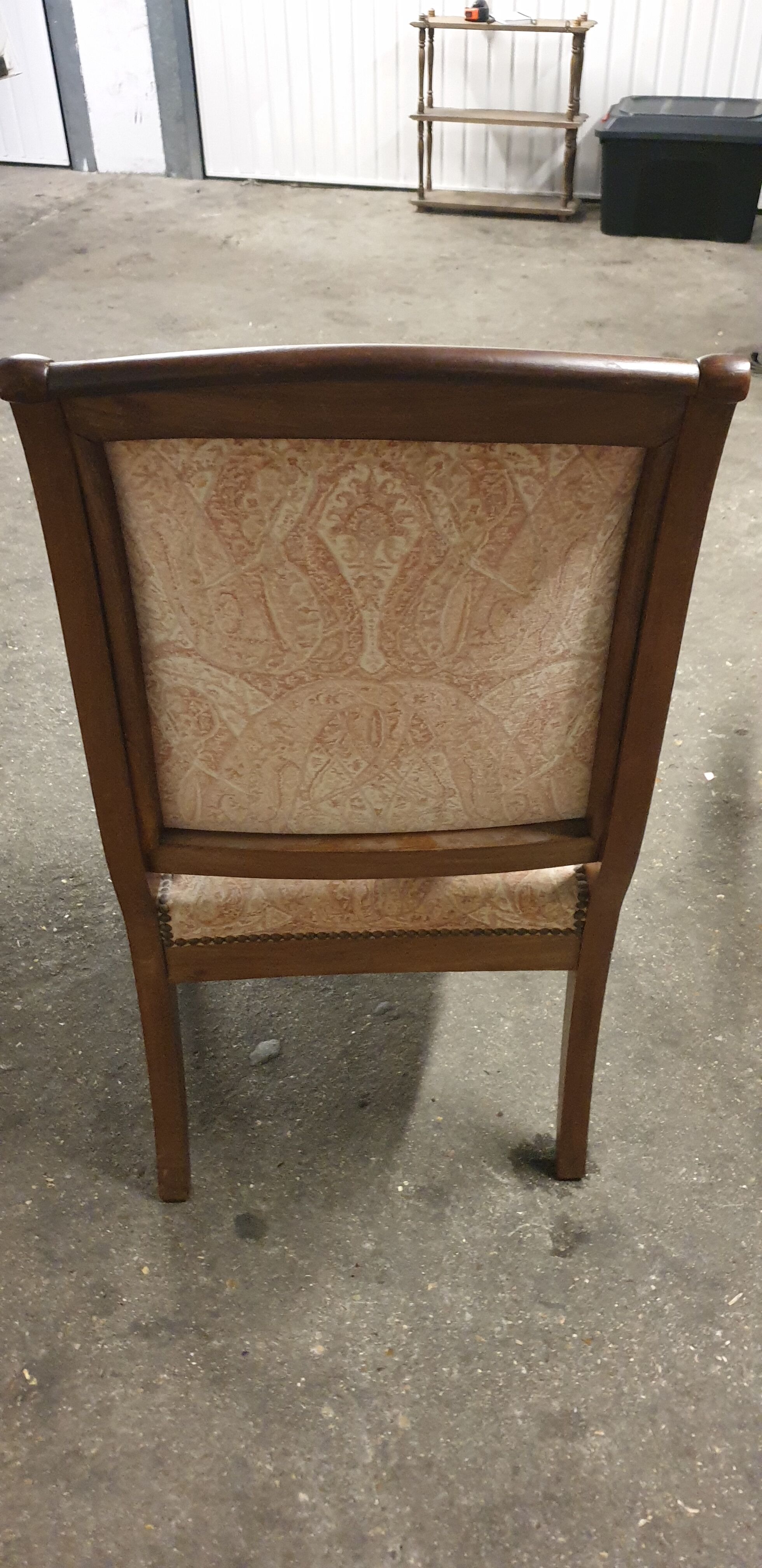 Fauteuil empire à cross