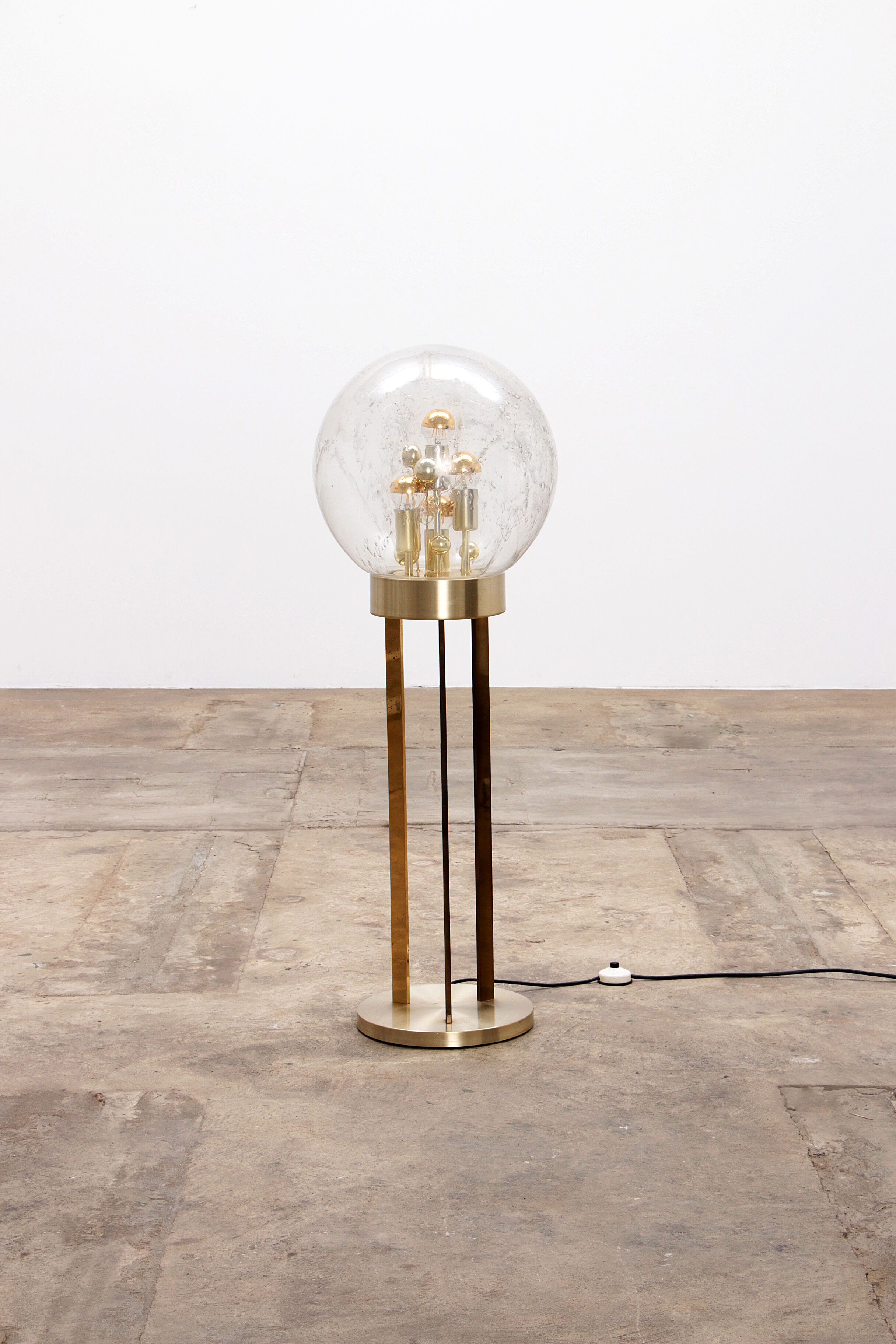 Sputnik floor lamp by Doria Leuchten Germany 1970s