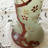 Vase en verre émaillé ancien