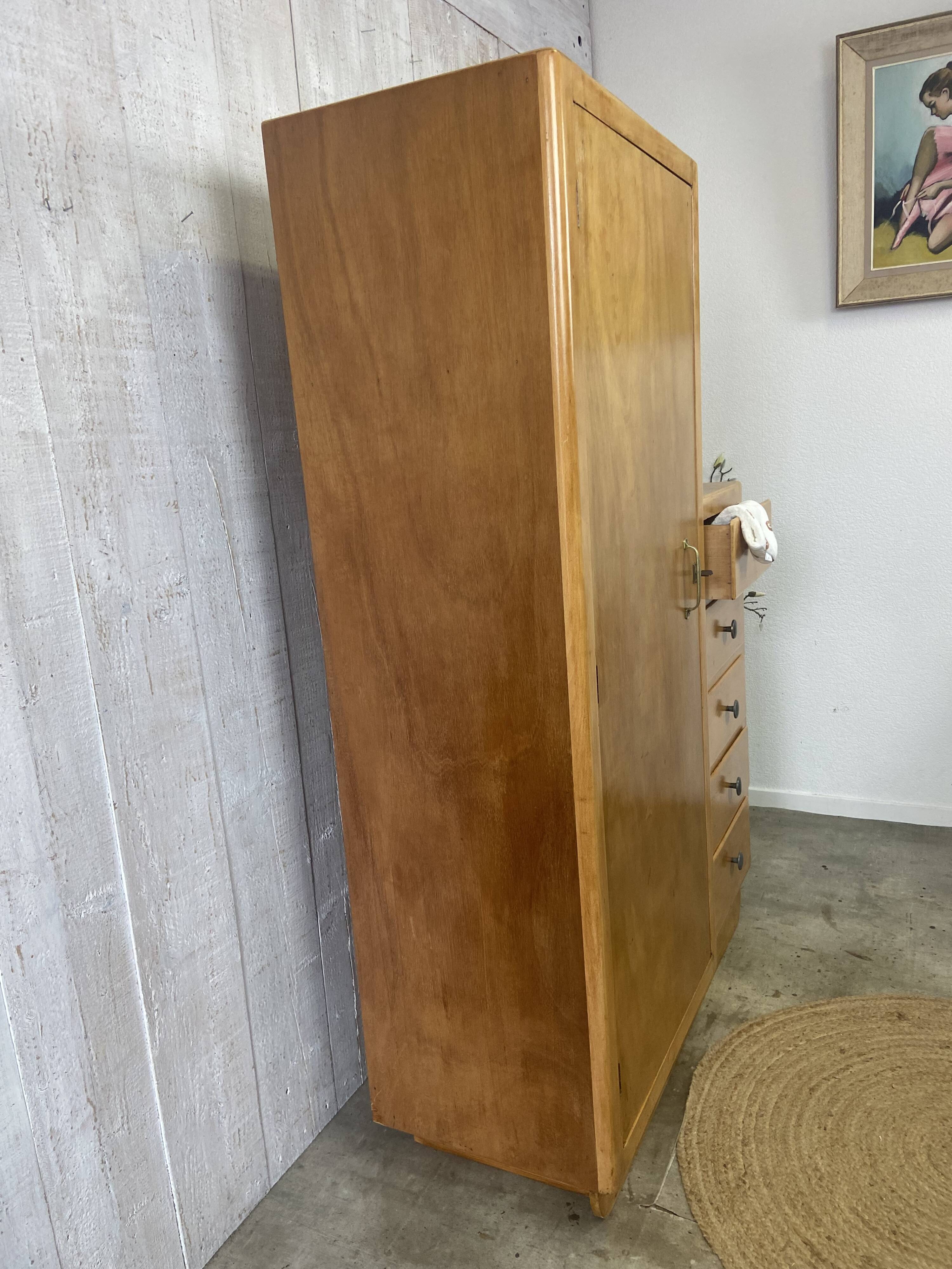 Asymmetrical wardrobe from the 1950s