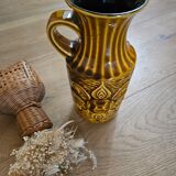 Ocher Bay ceramic vase (West Germany)