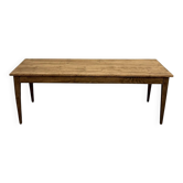 Table de ferme aux pieds fuseaux, années 50