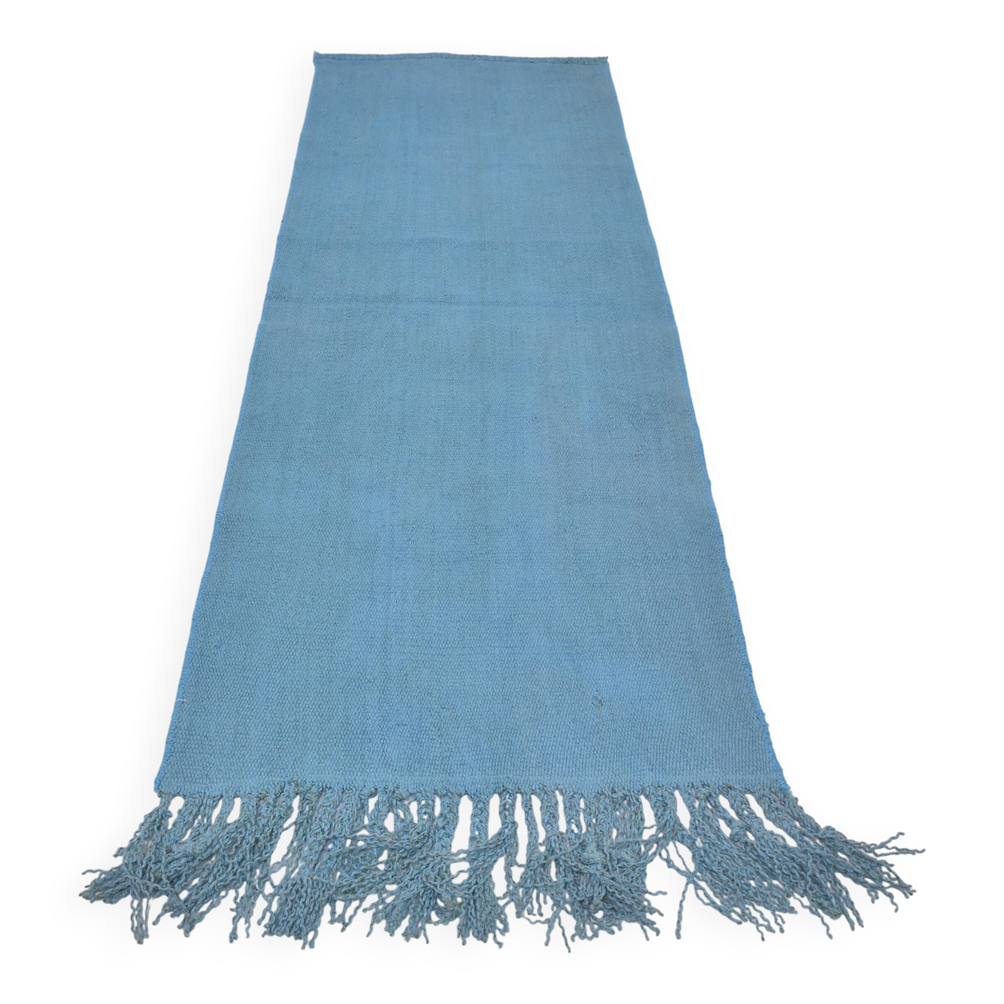 Blue Vintage handmade Hemp Runner sku 3911